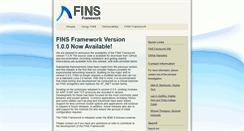 Desktop Screenshot of finsframework.org