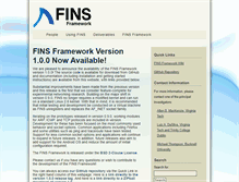 Tablet Screenshot of finsframework.org